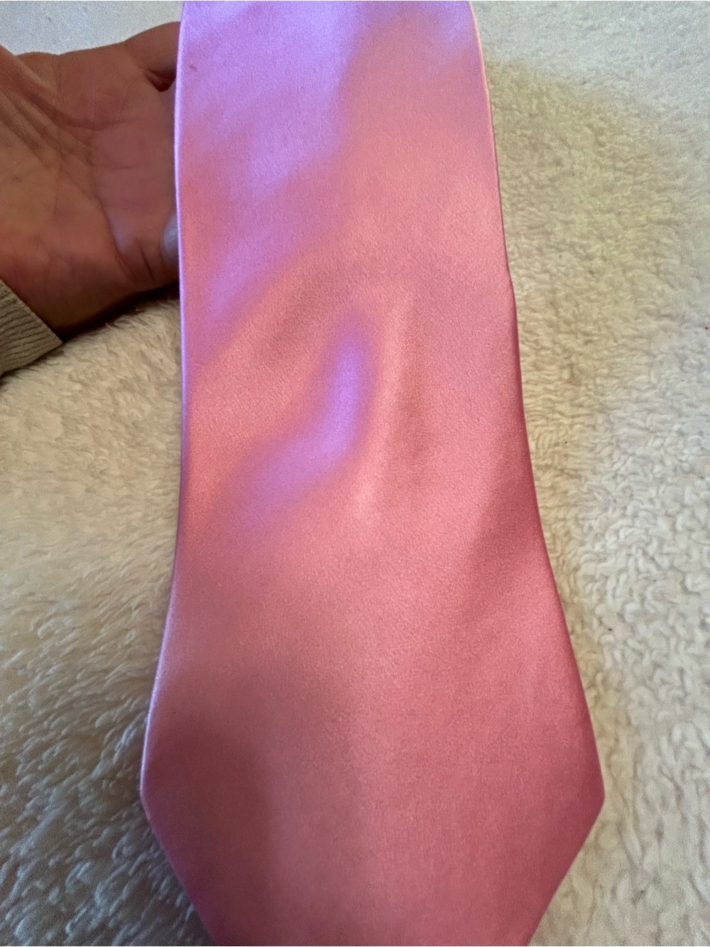 🎁3 for $30 - Classic Solid Pink Necktie